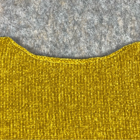 Loft Harvest Gold Chenille Cozy Minimalist Sweater - Sz L - Picture 9 of 13